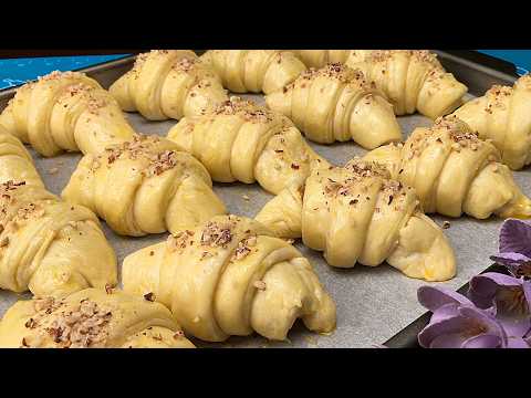 Видео: Я никогда не видел такого простого рецепта круассана! Немногие знают этот метод!