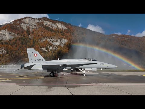 Видео: Авиабаза Мейринген F/A-18 «Хорнет» – запуск, руление & взлёт｜День посетителей 2025