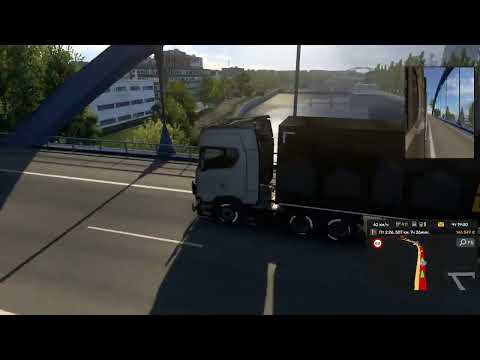 Видео: Макс на грузовике :Прохождение Euro truck Simulator 2 официальная версия ночной drive 6 колёс #10