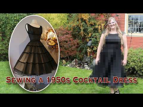 Видео: Шью коктейльное платье в стиле 1950-х годов на свадьбу моего младшего брата.