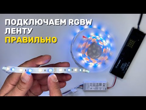 Видео: КАК ПОДКЛЮЧИТЬ RGBW СВЕТОДИОДНУЮ ЛЕНТУ?