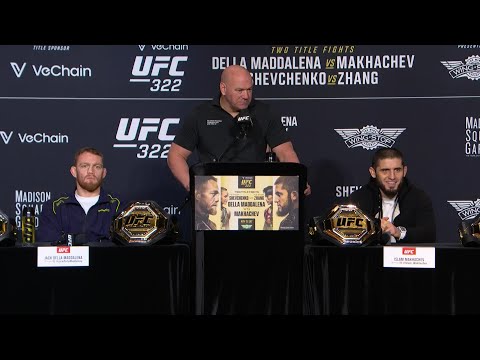 Видео: UFC 322: Пресс-конференция