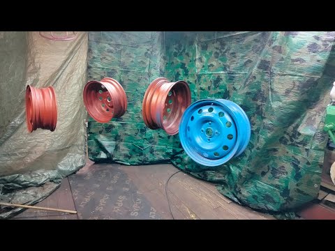 Видео: Покраска штампованных дисков🧐