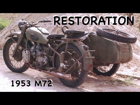 Видео: Old Motorcycle ￼RESTORATION (part1) Восстановление старого￼ ￼мотоцикла из 1953 М72￼