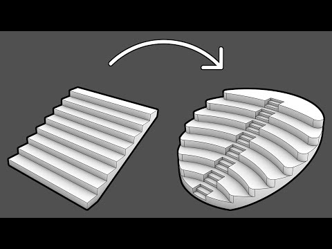 Видео: Учебное пособие Rhino I: Моделирование ступенчатого амфитеатра