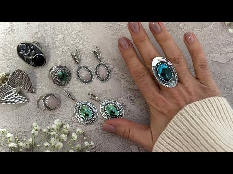 Видео: Смотрим камни- отдыхаем душой💎 Самоцветы в серебре
