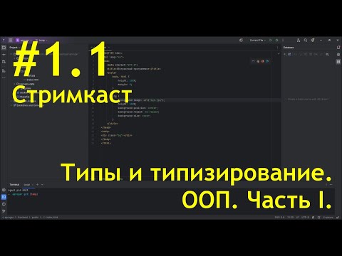 Видео: #1.1 Стримкаст. Типы и типизирование. ООП. Часть I.