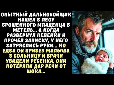 Видео: ДАЛЬНОБОЙЩИК нашел в лесу МЛАДЕНЦА, а когда прочел записку в пеленках, замер от увиденного...