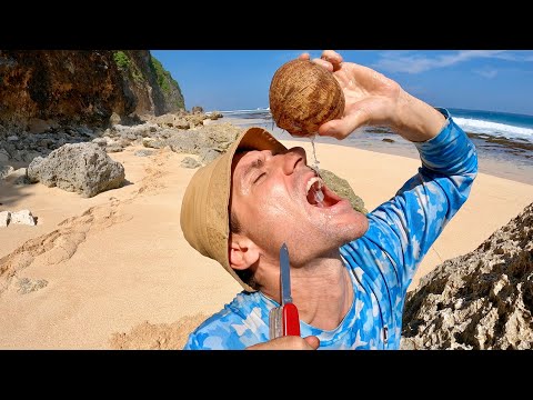 Видео: Выживание на необитаемом новом острове. Наступил на ежа и сьел  №36