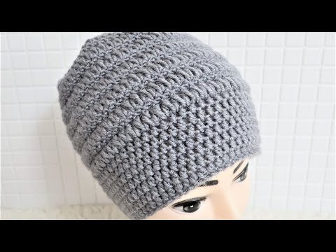 Видео: Плотная шапка крючком. Подробный мастер класс.