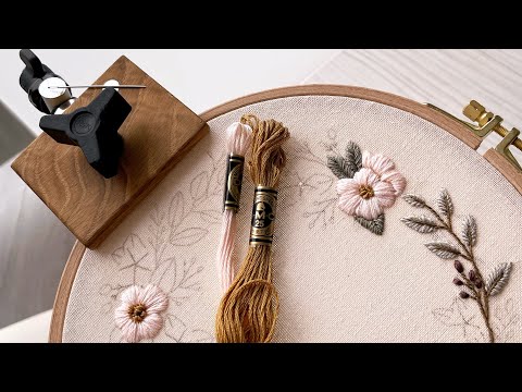 Видео: "Baby blooms" pattern/ Вышивка для начинающих