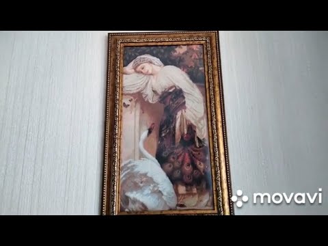 Видео: Вышитые картины в интерьере