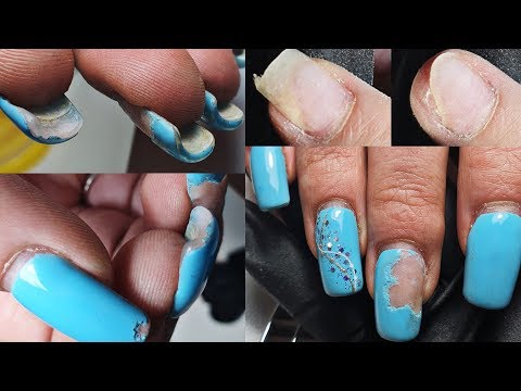 Видео: Что за..?! Зачем так?!🤦‍♀️😱 Бедные ногти 🤒Жаль что материться низяя