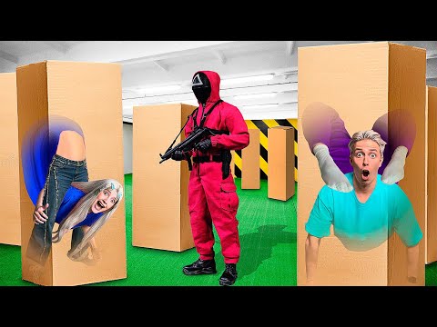 Видео: ПРЯТКИ В КОРОБКАХ от МОНСТРОВ ЧЕЛЛЕНДЖ!
