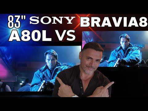Видео: SONY BRAVIA 8 против SONY A80L: битва 83" Sony OLED!