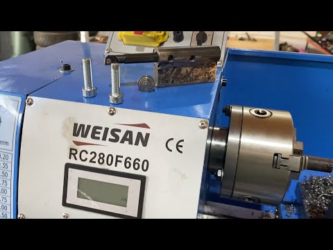 Видео: ТОЧИМ !!!НА станок по металлу weisan RC280F660