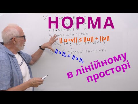 Видео: ЛАЛП18. Норма в лінійному просторі.