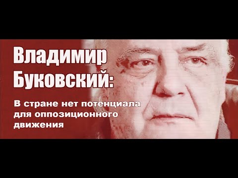 Видео: Владимир Буковский: "В стране нет потенциала для оппозиционного движения".