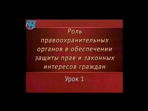 Видео: Урок 1. Общие сведения о правоохранительной деятельности и правоохранительных органах