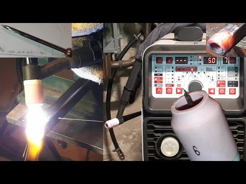 Видео: ANDELI MCT-520DPL. Ч39. TIG-сварка. Линза. Варю последние гайки к последним ножкам.