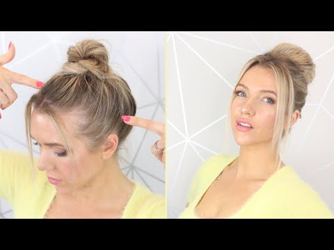 Видео: Высокий пучок для тонких волос 🎀