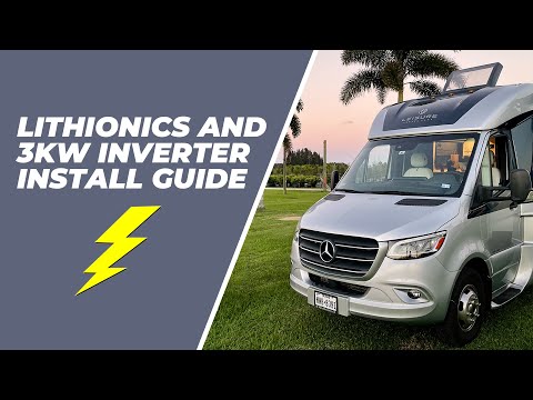 Видео: Установка литиевого аккумулятора Lithionics 315 Ач и инвертора мощностью 3000 Вт в фургон для отд...