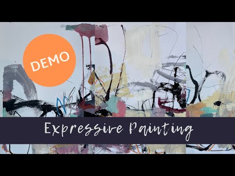 Видео: Экспрессивная абстрактная живопись / Акрил / Демонстрация