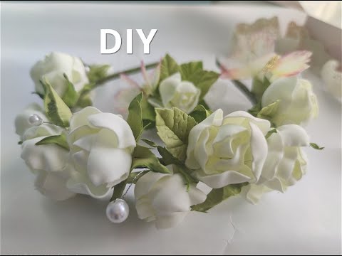 Видео: Очень просто делаем нежный ободок из фоамирана DIY Алла Шворак