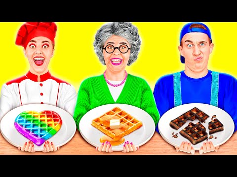 Видео: Кулинарный Челлендж: Я против Бабушки | Удивительные Кулинарные Лайфхаки от Best Funny Challenges