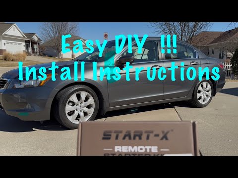 Видео: Установка комплекта дистанционного запуска Honda Accord 2008-2012 гг. - Start-X
