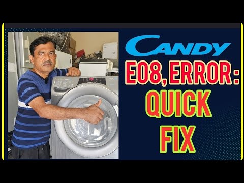 Видео: Как исправить ошибку E08 в стиральной машине Candy (легко)