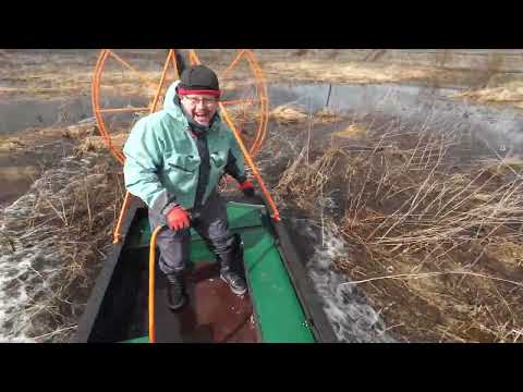 Видео: Лодка ПНД раздолье для заливных полей и мелких рек.