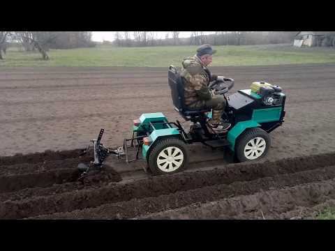 Видео: Первая Посадка Картошки на Мини Тракторе///Навес под СельхозТехнику