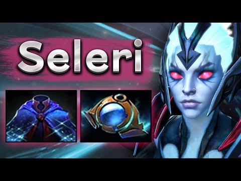 Видео: Саппорт Венга и красивая командная дота! - Seleri Vengeful Spirit 7.34 DOTA 2