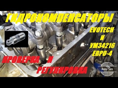 Видео: Регулировка пустых гидрокомпенсаторов (Evotech и УМЗ4216)