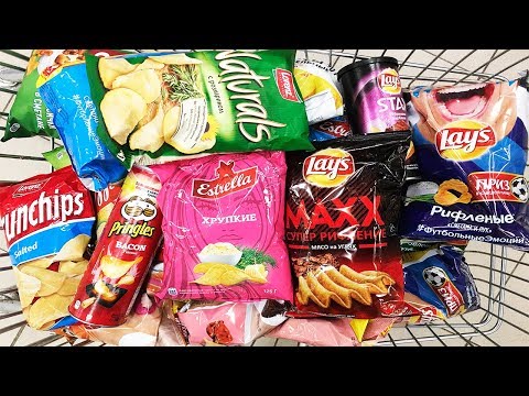 Видео: A Lot Of Chips 2018 NEW ASMR / ОЧЕНЬ МНОГО ЧИПСОВ АСМР