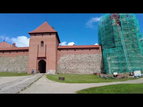 Видео: Прогулка около литовского замка в Тракай