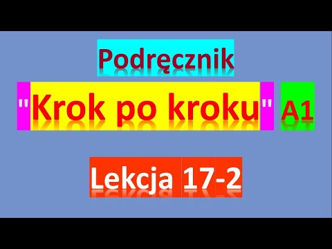 Видео: Krok po kroku A1. Урок 17, часть 2. МЕСТОИМЕНИЯ. Польский язык. Język polski.
