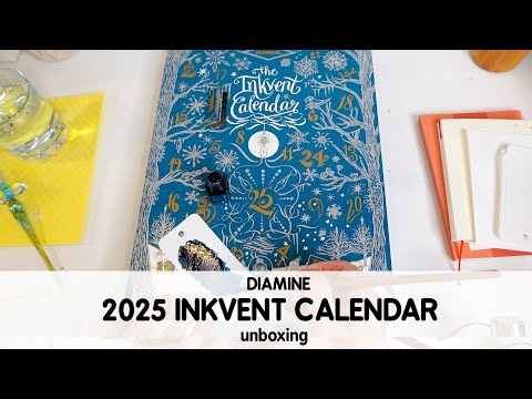 Видео: Распаковка Адвент-календаря Diamine Inkvent 2025