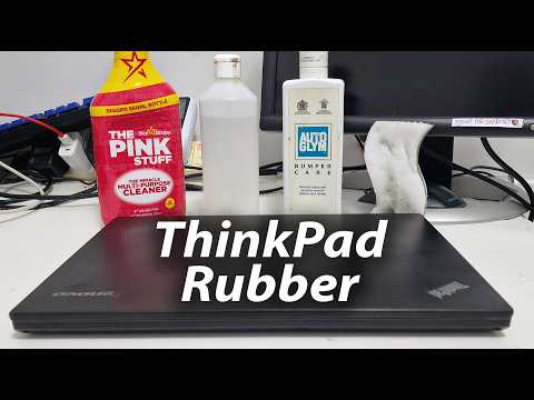 Видео: Очистка липкого резинового покрытия ThinkPad — 4 проверенных метода — какой лучше?