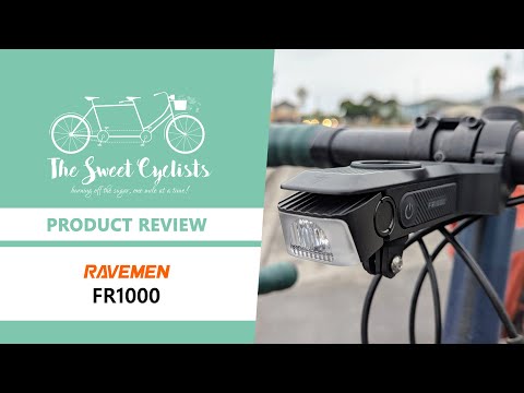 Видео: Обзор комбинированного велосипедного фонаря Ravemen FR1000 с креплением спереди — 1000 люмен + ре...
