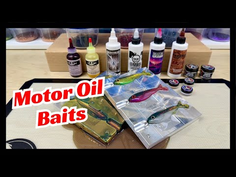 Видео: Ламинирование приманок с помощью моторного масла.