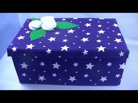 Видео: ВЗЯЛА ОБУВНУЮ КОРОБКУ И ТКАНЬ  ???  ДЕКОР КОРОБКИ ТКАНЬЮ !!!