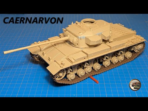 Видео: Сборка CAERNARVON — британского тяжёлого танка в масштабе 1/35 от Amusing Hobby, стр. 1