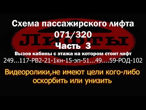 Видео: Работа схемы лифта 071 320 Что произойдет при вызове с этажа на котором стоит лифт