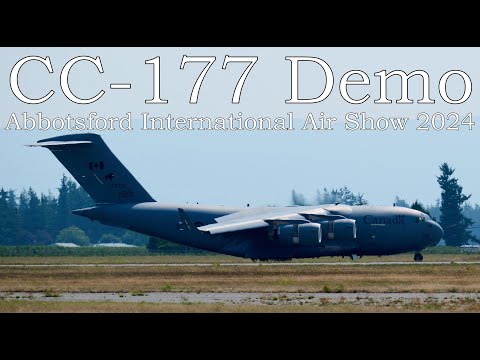 Видео: Демонстрация RCAF CC-177 Globemaster III в 4K - Международное авиашоу в Абботсфорде - 1 августа 2...