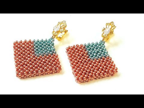 Видео: Серьги в технике "квадратный жгут". Мастер-класс.