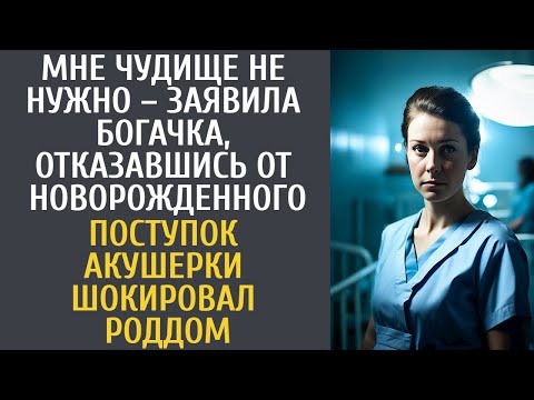 Видео: "Мне чудище не нужно" – заявила богачка, отказавшись от новорожденного… Поступок акушерки шокировал…