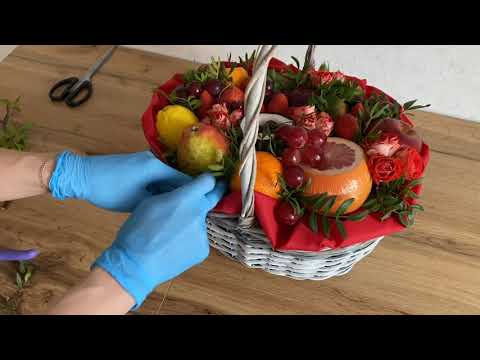 Видео: МК фруктовая корзинка