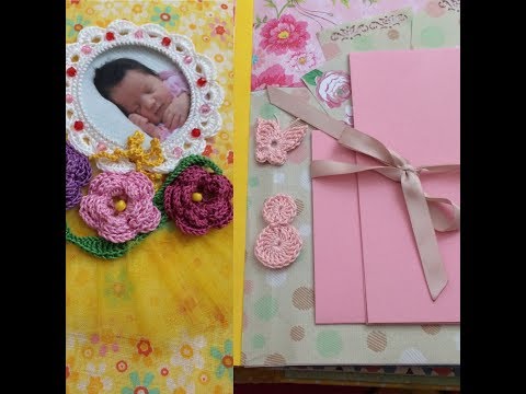 Видео: СКРАПАЛьБОМ "DASHA" с вязаным декором